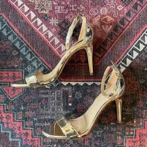 Aldo Gold Heel Sandals Size 7